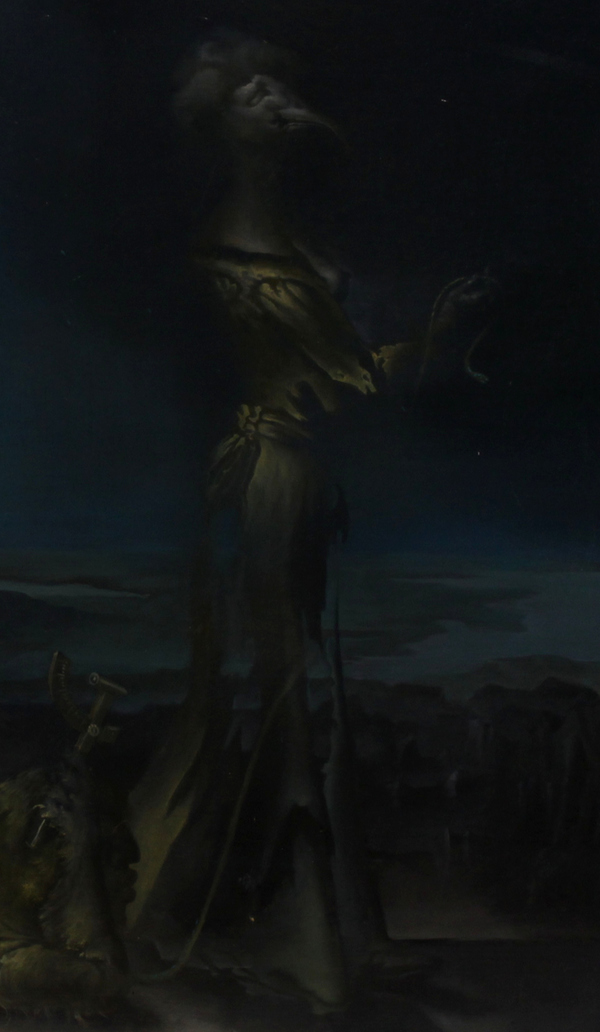 Hans-Peter Müller | Promenierende Isis mit Bildnis Carl Zeiss in der Manier Arcimboldo | Surrealismus Aktuelle