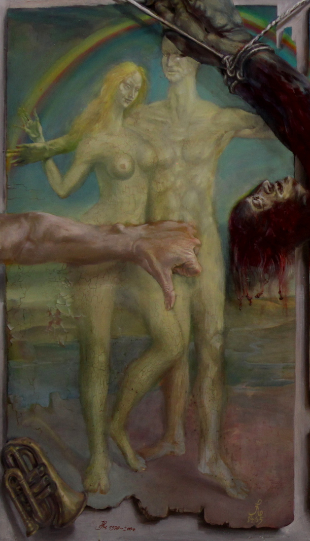 Hans-Peter Müller | Schindung des Marsyas | Ausschnitt | Surrealismus Aktuelle