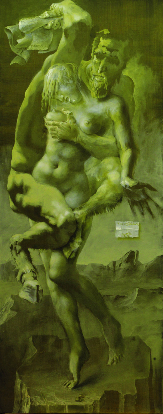  Hans-Peter Müller | Kain und Abel, Tryptichon | Surrealismus Aktuelle