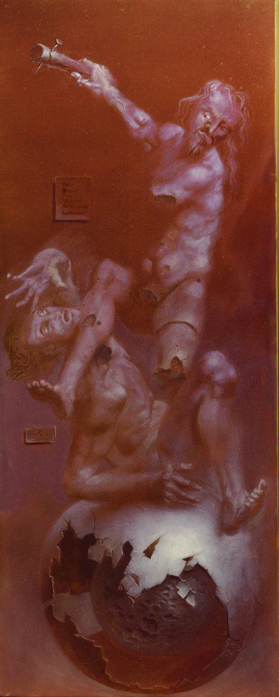  Hans-Peter Müller | Kain und Abel, Tryptichon | Surrealismus Aktuelle