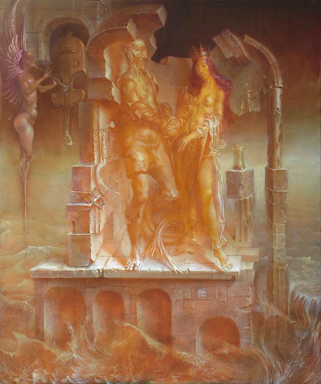 Hans-Peter Müller | St.Antoin in Ste.Maries-de-la mer, Mariage Madeleine II | Surrealismus Aktuelle