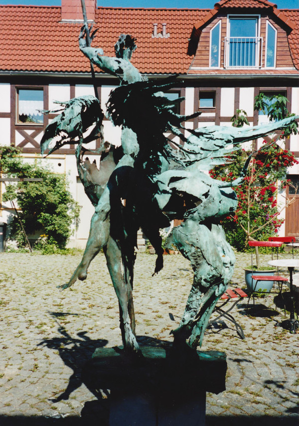 Hans-Peter Müller | Reiterin auf Fabelwesen | Surrealismus Aktuelle