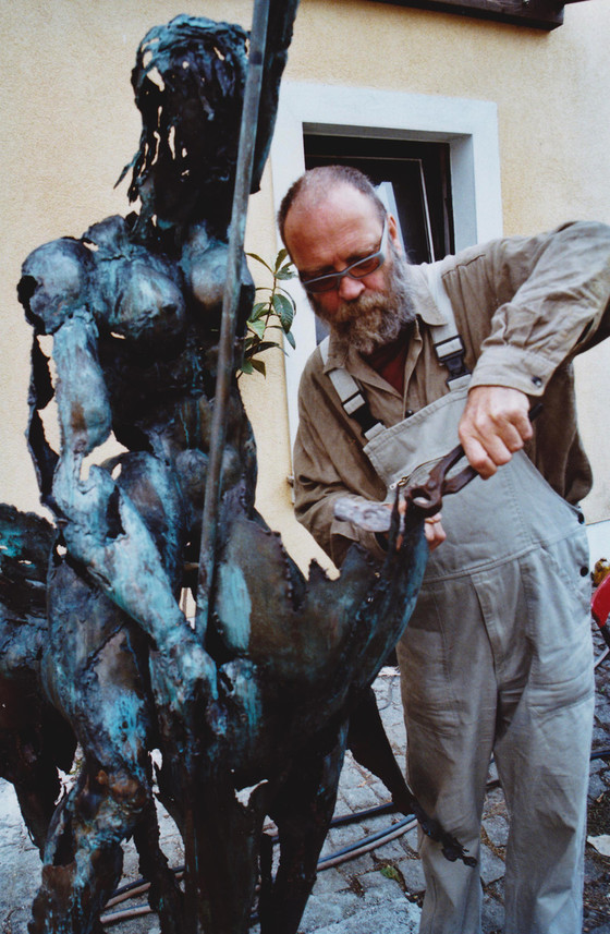 Hans-Peter Müller |  Erschaffung "Reiterin auf Fabelwesen" | Surrealismus Aktuelle