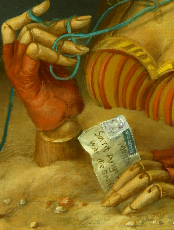Alexandra Müller-Jontschewa | Grafin Lancia in der Wüste | Surrealismus-Aktuelle.com