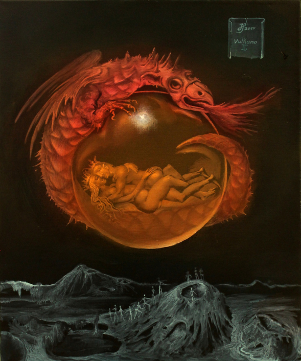 Hans-Peter Müller | Vulkano I |surrealismus-aktuelle.com