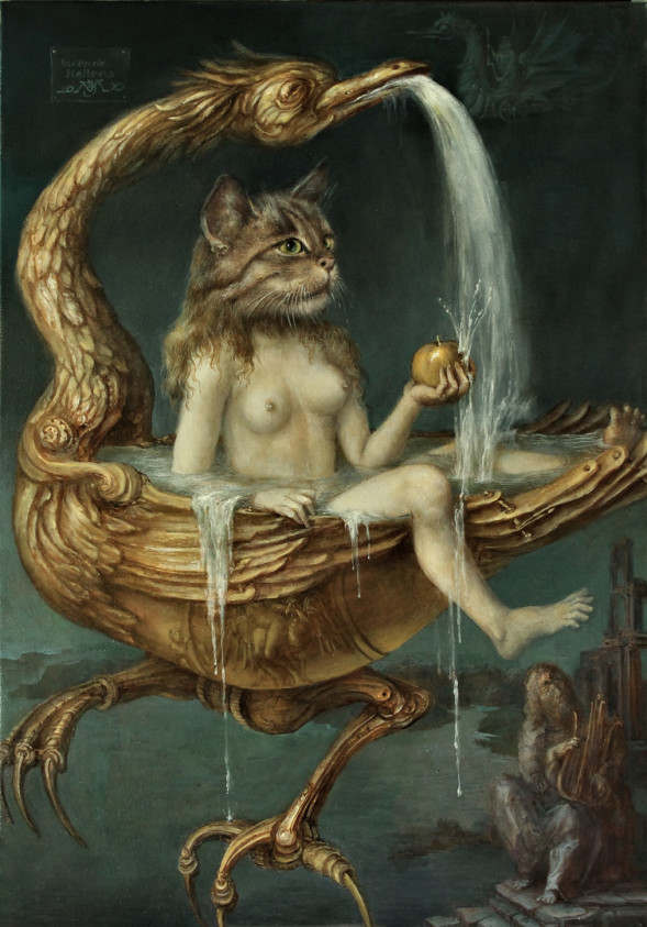 Alexandra Müller-Jontschewa | Badende Helena | Surrealismus-Aktuelle.com