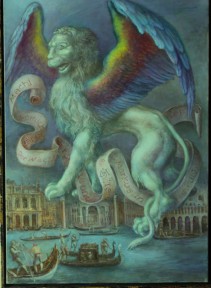 Alexandra Müller-Jontschewa |Der Wächter| Öl Leinwand | 2022| Surrealismus-aktuelle.com