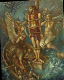 Alexandra Müller-Jontschewa |Odysseus| Öl Leinwand | 2026| Surrealismus-aktuelle.com