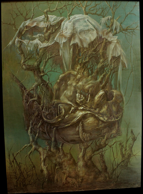 Alexandra Müller-Jontschewa | Hundert Jahre Einsamkeit |1992| Surrealismus-aktuelle.com