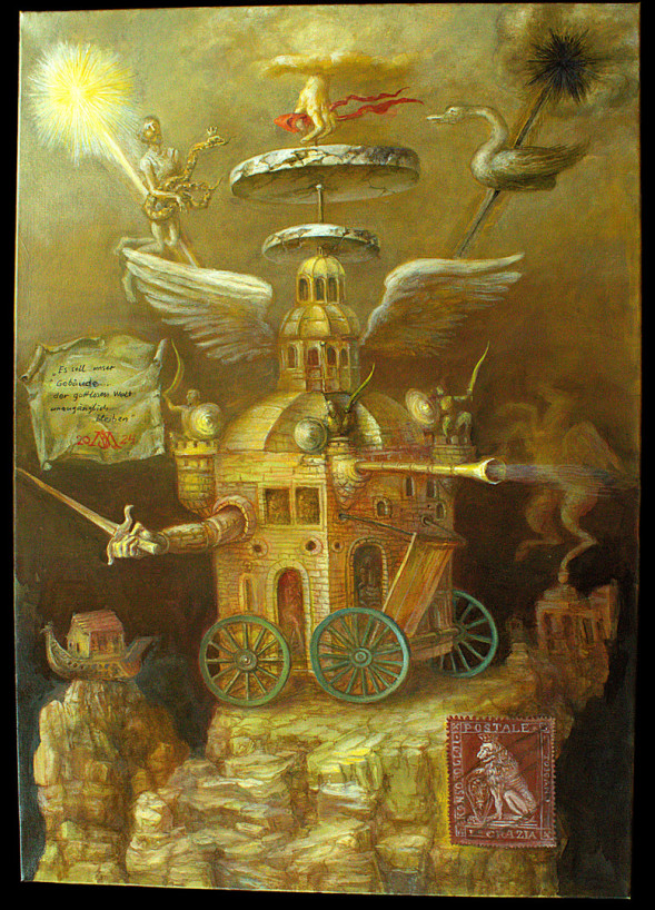 Alexandra Müller-Jontschewa | Festung III |2025| Surrealismus-aktuelle.com