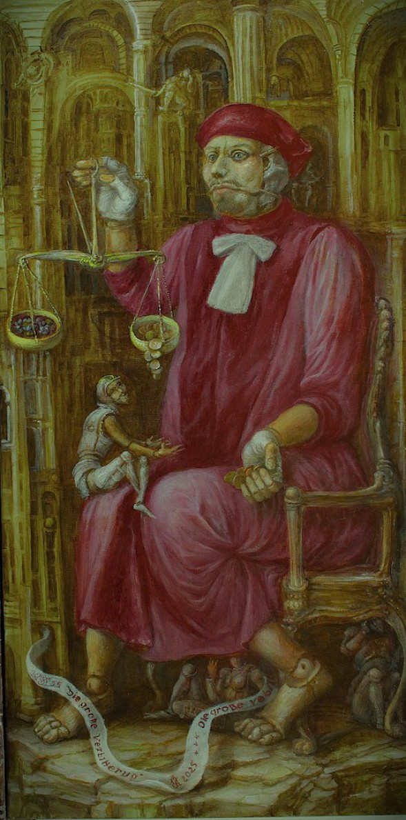 Alexandra Müller-Jontschewa | Der Richter |2025| Surrealismus-aktuelle.com