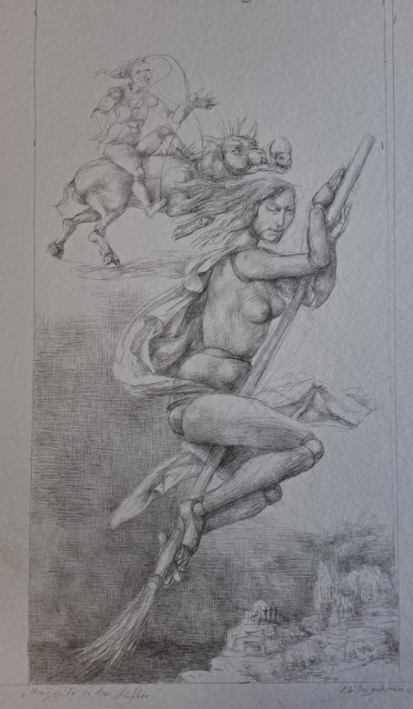 Alexandra Müller-Jontschewa | Margarita in den Lüften |2025| Surrealismus-aktuelle.com