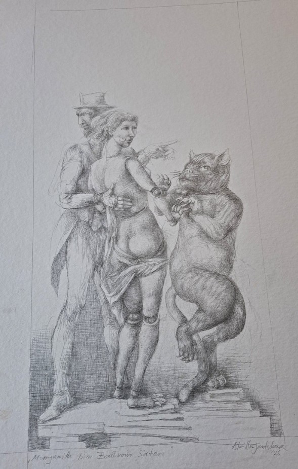 Alexandra Müller-Jontschewa | Der große Ball beim Satan |2025| Surrealismus-aktuelle.com