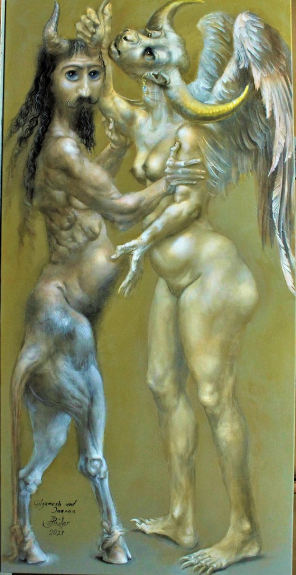 Hans-Peter Müller | Hans-Peter Müller | Gilgamesh und Inanna | Surrealismus-Aktuelle.com