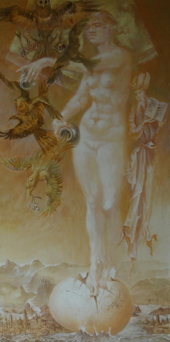 Hans-Peter Müller | Die Büchse der goldenen Dame | Surrealismus-Aktuelle.com